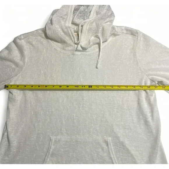 Weatherproof Vintage M/M Cream Polyester Light Sweater Hoodie - Picture 8 of 13